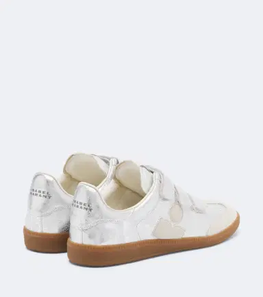 Isabel Marant Beth suede-trimmed metallic leather sneakers | Thumbnail 4 Isabel Marant Beth suede-trimmed metallic leather sneakers | Thumbnail 4