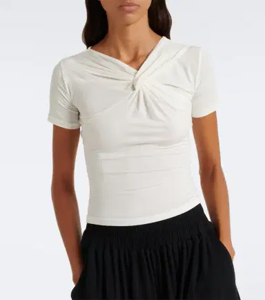 Eres Anna gathered jersey T-shirt | Thumbnail 3 Eres Anna gathered jersey T-shirt | Thumbnail 3