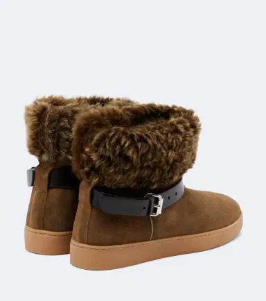 Isabel Marant Nolyz shearling-trimmed suede ankle boots | Thumbnail 2 Isabel Marant Nolyz shearling-trimmed suede ankle boots | Thumbnail 2