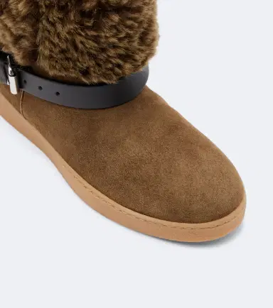 Isabel Marant Nolyz shearling-trimmed suede ankle boots | Thumbnail 4 Isabel Marant Nolyz shearling-trimmed suede ankle boots | Thumbnail 4