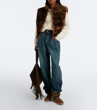 Isabel Marant Nolyz shearling-trimmed suede ankle boots | Thumbnail 5 Isabel Marant Nolyz shearling-trimmed suede ankle boots | Thumbnail 5