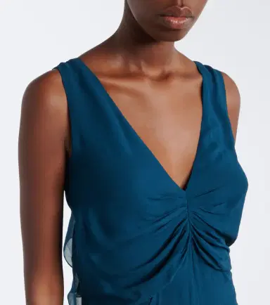 Jacques Wei Pleated chiffon jumpsuit | Thumbnail 2 Jacques Wei Pleated chiffon jumpsuit | Thumbnail 2