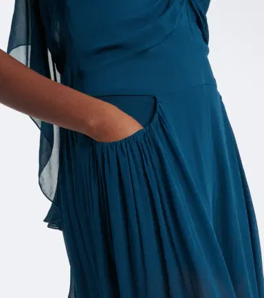 Jacques Wei Pleated chiffon jumpsuit | Thumbnail 4 Jacques Wei Pleated chiffon jumpsuit | Thumbnail 4