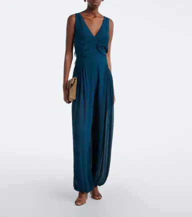 Jacques Wei Pleated chiffon jumpsuit | Thumbnail 6 Jacques Wei Pleated chiffon jumpsuit | Thumbnail 6