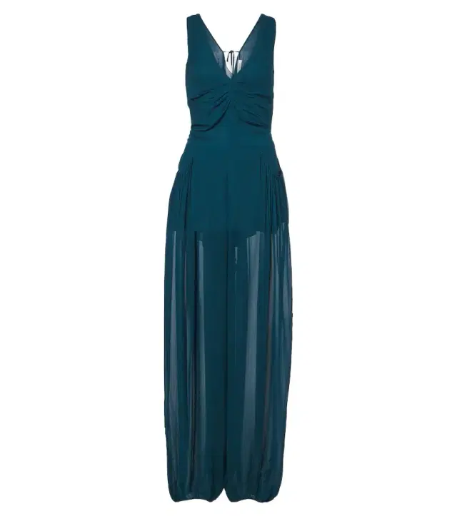Pleated chiffon jumpsuit Pleated chiffon jumpsuit
