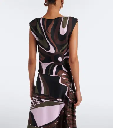 PUCCI Marmo silk twill top | Thumbnail 2 PUCCI Marmo silk twill top | Thumbnail 2