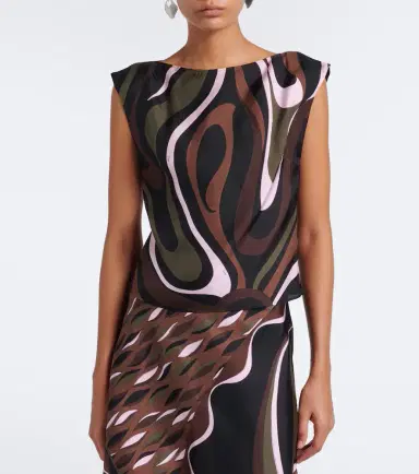 PUCCI Marmo silk twill top | Thumbnail 3 PUCCI Marmo silk twill top | Thumbnail 3
