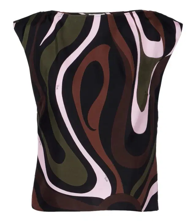Marmo silk twill top Marmo silk twill top
