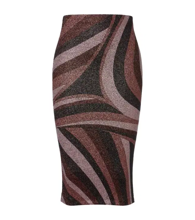 Iride Lurex jersey pencil skirt Iride Lurex jersey pencil skirt