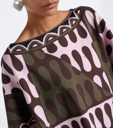 PUCCI Leocorno asymmetric silk twill top | Thumbnail 3 PUCCI Leocorno asymmetric silk twill top | Thumbnail 3