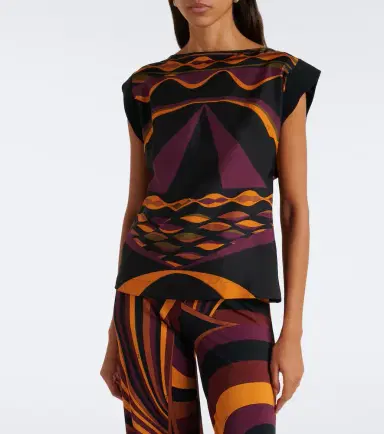 PUCCI Dune silk twill top | Thumbnail 3 PUCCI Dune silk twill top | Thumbnail 3
