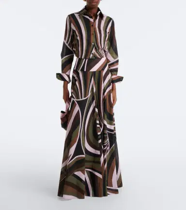 PUCCI Iride cotton muslin maxi skirt | Thumbnail 4 PUCCI Iride cotton muslin maxi skirt | Thumbnail 4