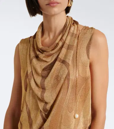 PUCCI Marmo Lurex voile scarf | Thumbnail 2 PUCCI Marmo Lurex voile scarf | Thumbnail 2