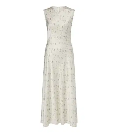 DÔEN Dôen Adelana floral silk satin midi dress | Thumbnail 1 DÔEN Dôen Adelana floral silk satin midi dress | Thumbnail 1
