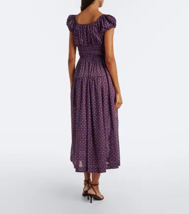 DÔEN Dôen Quinelle printed cotton voile midi dress | Thumbnail 3 DÔEN Dôen Quinelle printed cotton voile midi dress | Thumbnail 3