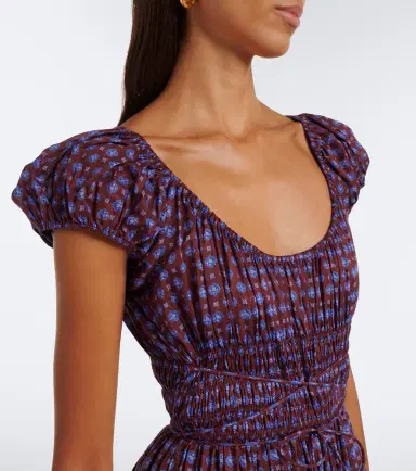 DÔEN Dôen Quinelle printed cotton voile midi dress | Thumbnail 5 DÔEN Dôen Quinelle printed cotton voile midi dress | Thumbnail 5