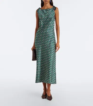 DÔEN Dôen Mariselle paisley silk-blend midi dress | Thumbnail 4 DÔEN Dôen Mariselle paisley silk-blend midi dress | Thumbnail 4