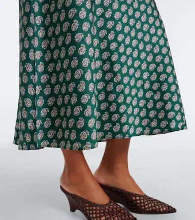 DÔEN Dôen Mariselle paisley silk-blend midi dress | Thumbnail 5 DÔEN Dôen Mariselle paisley silk-blend midi dress | Thumbnail 5