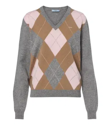 Prada Argyle cashmere sweater | Thumbnail 1 Prada Argyle cashmere sweater | Thumbnail 1