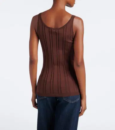 Prada Knitted cotton-blend tank top | Thumbnail 5 Prada Knitted cotton-blend tank top | Thumbnail 5
