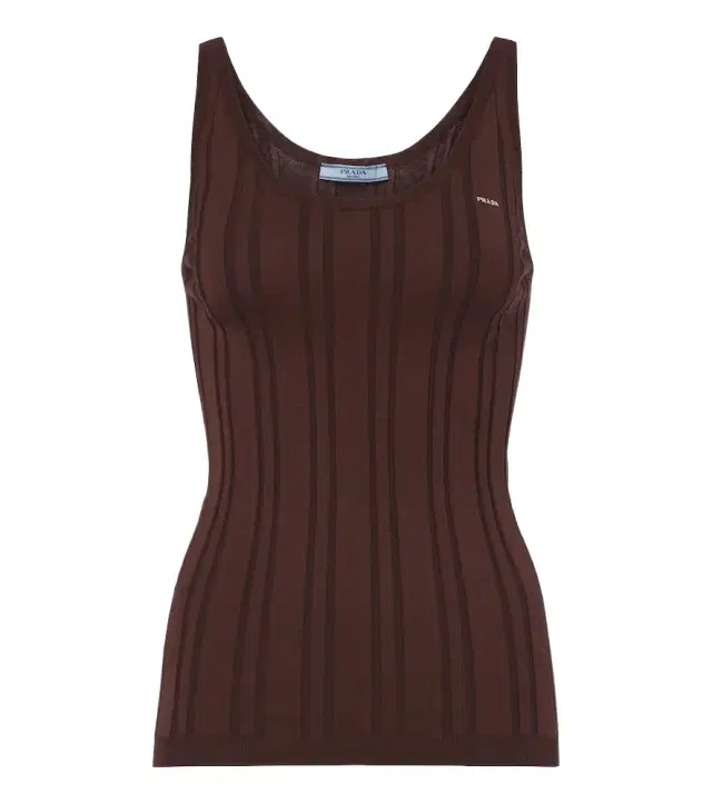 Knitted cotton-blend tank top Knitted cotton-blend tank top