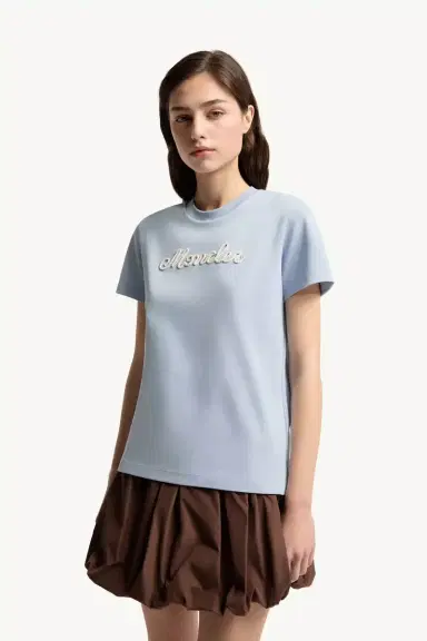 Moncler Logo Embroidery Cotton T-shirt | Thumbnail 5 Moncler Logo Embroidery Cotton T-shirt | Thumbnail 5