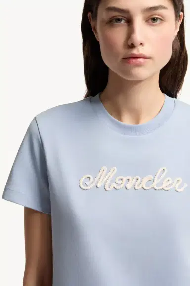 Moncler Logo Embroidery Cotton T-shirt | Thumbnail 7 Moncler Logo Embroidery Cotton T-shirt | Thumbnail 7