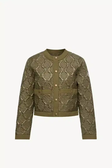 Moncler Libellule Geometric Quilted Short Down Jacket | Thumbnail 2 Moncler Libellule Geometric Quilted Short Down Jacket | Thumbnail 2
