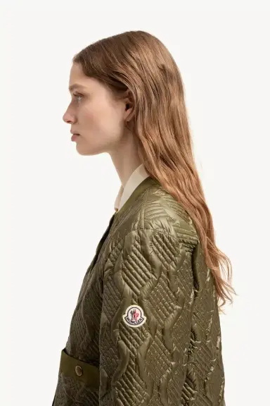 Moncler Libellule Geometric Quilted Short Down Jacket | Thumbnail 4 Moncler Libellule Geometric Quilted Short Down Jacket | Thumbnail 4