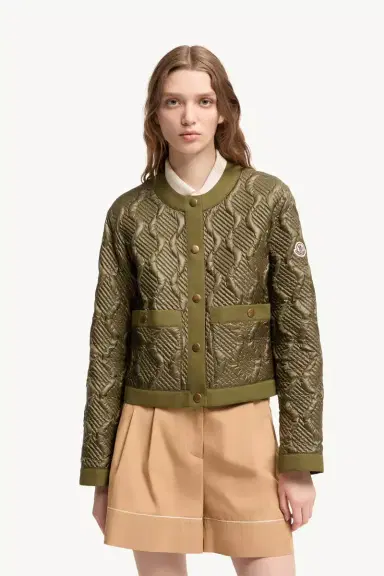 Moncler Libellule Geometric Quilted Short Down Jacket | Thumbnail 5 Moncler Libellule Geometric Quilted Short Down Jacket | Thumbnail 5