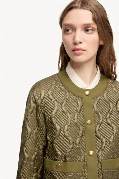 Moncler Libellule Geometric Quilted Short Down Jacket | Thumbnail 7 Moncler Libellule Geometric Quilted Short Down Jacket | Thumbnail 7