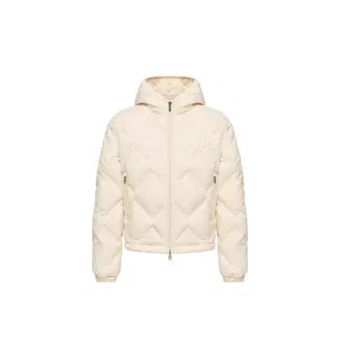 Moncler Arvouinne Hooded Triangle-quilted Short Down Jacket | Thumbnail 1 Moncler Arvouinne Hooded Triangle-quilted Short Down Jacket | Thumbnail 1