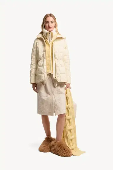 Moncler Cygnet Hooded Short Down Jacket | Thumbnail 3 Moncler Cygnet Hooded Short Down Jacket | Thumbnail 3
