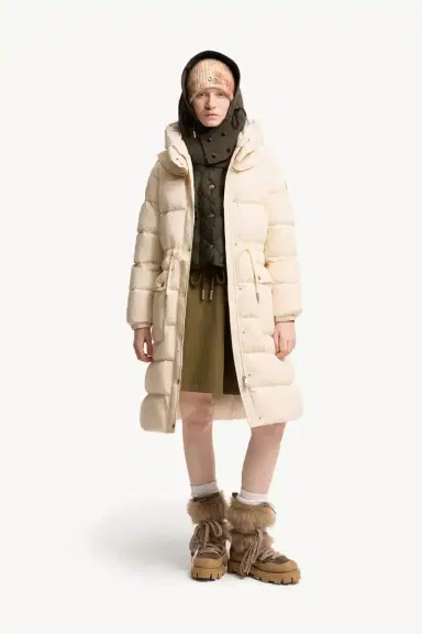 Moncler Pic Hooded Long Down Jacket | Thumbnail 3 Moncler Pic Hooded Long Down Jacket | Thumbnail 3