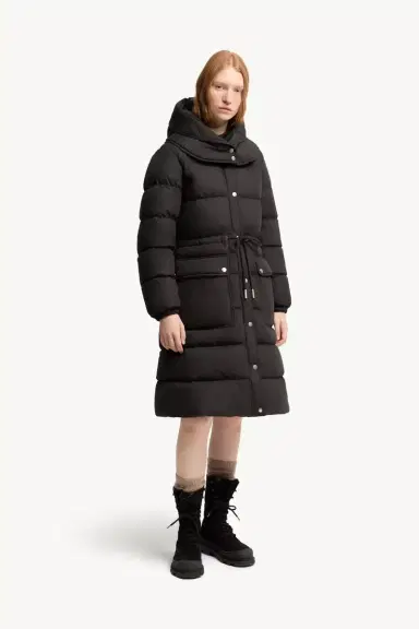 Moncler Pic Hooded Long Down Jacket | Thumbnail 5 Moncler Pic Hooded Long Down Jacket | Thumbnail 5