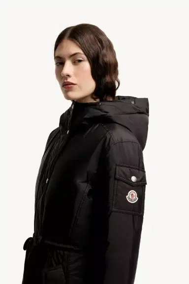 Moncler Moustique Hooded Shearling Trimmed Long Down Parka | Thumbnail 4 Moncler Moustique Hooded Shearling Trimmed Long Down Parka | Thumbnail 4