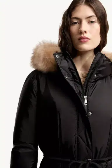 Moncler Moustique Hooded Shearling Trimmed Long Down Parka | Thumbnail 8 Moncler Moustique Hooded Shearling Trimmed Long Down Parka | Thumbnail 8