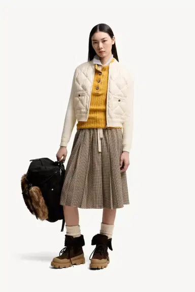 Moncler Cotton Padded Cardigan | Thumbnail 3 Moncler Cotton Padded Cardigan | Thumbnail 3