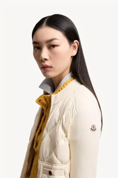 Moncler Cotton Padded Cardigan | Thumbnail 4 Moncler Cotton Padded Cardigan | Thumbnail 4