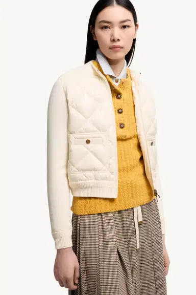 Moncler Cotton Padded Cardigan | Thumbnail 7 Moncler Cotton Padded Cardigan | Thumbnail 7
