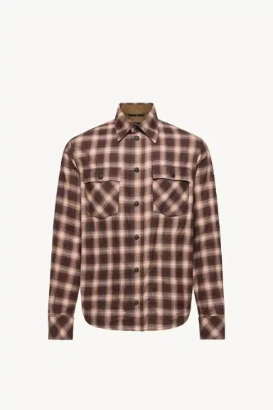 Moncler Grenoble Check Cotton Blend Long Sleeve Shirt | Thumbnail 2 Moncler Grenoble Check Cotton Blend Long Sleeve Shirt | Thumbnail 2