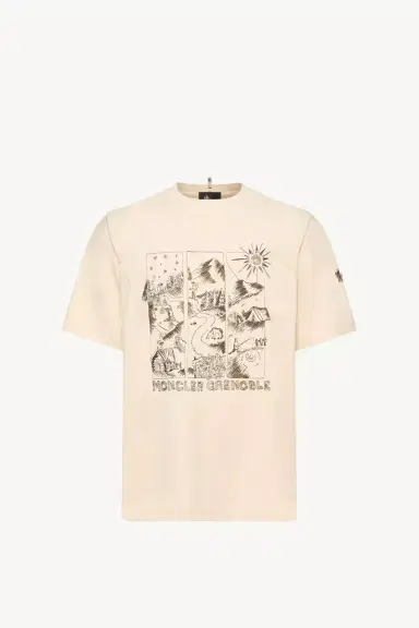 Moncler Grenoble Mountain Landscape Print Cotton T-shirt | Thumbnail 2 Moncler Grenoble Mountain Landscape Print Cotton T-shirt | Thumbnail 2