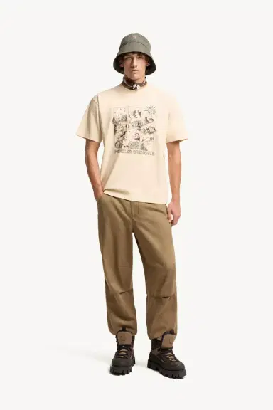 Moncler Grenoble Mountain Landscape Print Cotton T-shirt | Thumbnail 3 Moncler Grenoble Mountain Landscape Print Cotton T-shirt | Thumbnail 3