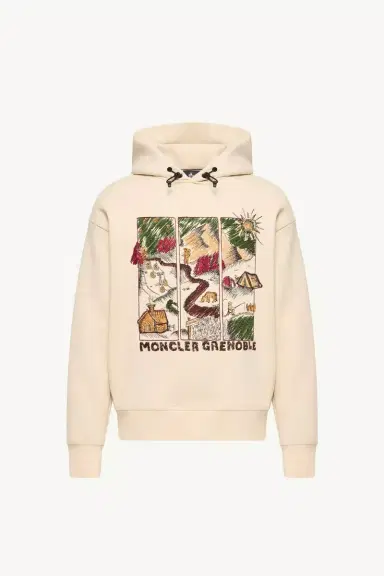 Moncler Grenoble Mountain Landscape Print Cotton Blend Hoodie | Thumbnail 2 Moncler Grenoble Mountain Landscape Print Cotton Blend Hoodie | Thumbnail 2