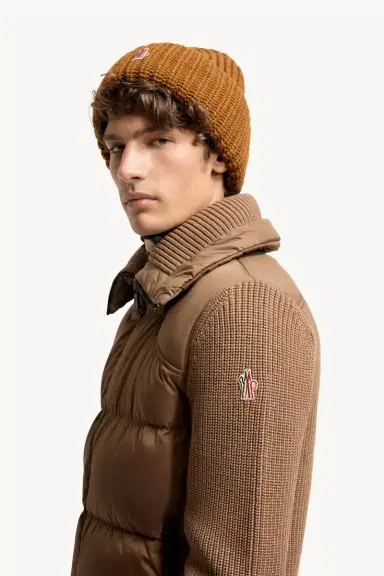 Moncler Grenoble Padded Wool Zip-up Cardigan | Thumbnail 4 Moncler Grenoble Padded Wool Zip-up Cardigan | Thumbnail 4