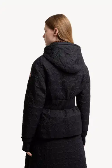 Moncler Grenoble Etaules Leaf Embroidered Hooded Short Down Jacket | Thumbnail 6 Moncler Grenoble Etaules Leaf Embroidered Hooded Short Down Jacket | Thumbnail 6