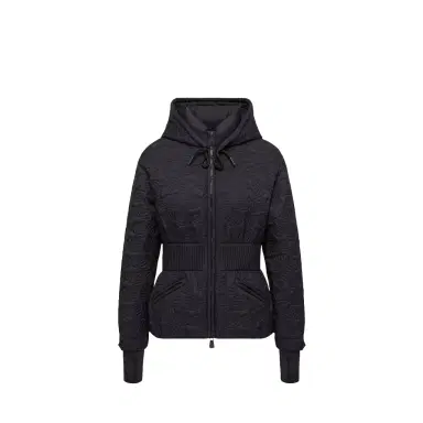Moncler Grenoble Etaules Leaf Embroidered Hooded Short Down Jacket | Thumbnail 1 Moncler Grenoble Etaules Leaf Embroidered Hooded Short Down Jacket | Thumbnail 1