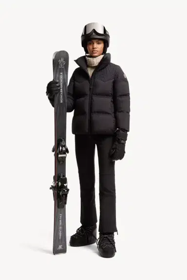 Moncler Grenoble Anglins Leaf Embroidered Hooded Insulated Ski Jacket | Thumbnail 3 Moncler Grenoble Anglins Leaf Embroidered Hooded Insulated Ski Jacket | Thumbnail 3