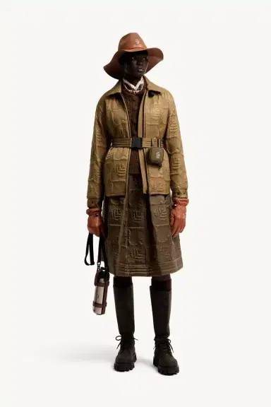 Moncler Grenoble Leaf-quilted Padded A-line Skirt | Thumbnail 3 Moncler Grenoble Leaf-quilted Padded A-line Skirt | Thumbnail 3