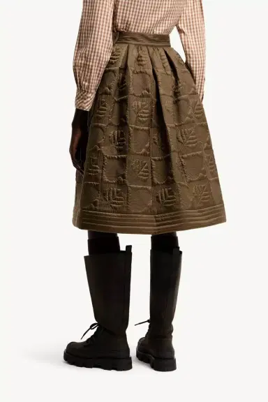 Moncler Grenoble Leaf-quilted Padded A-line Skirt | Thumbnail 6 Moncler Grenoble Leaf-quilted Padded A-line Skirt | Thumbnail 6